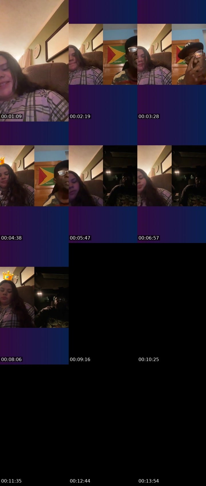 Contact-sheet preview of Princess peach's Liveme recording