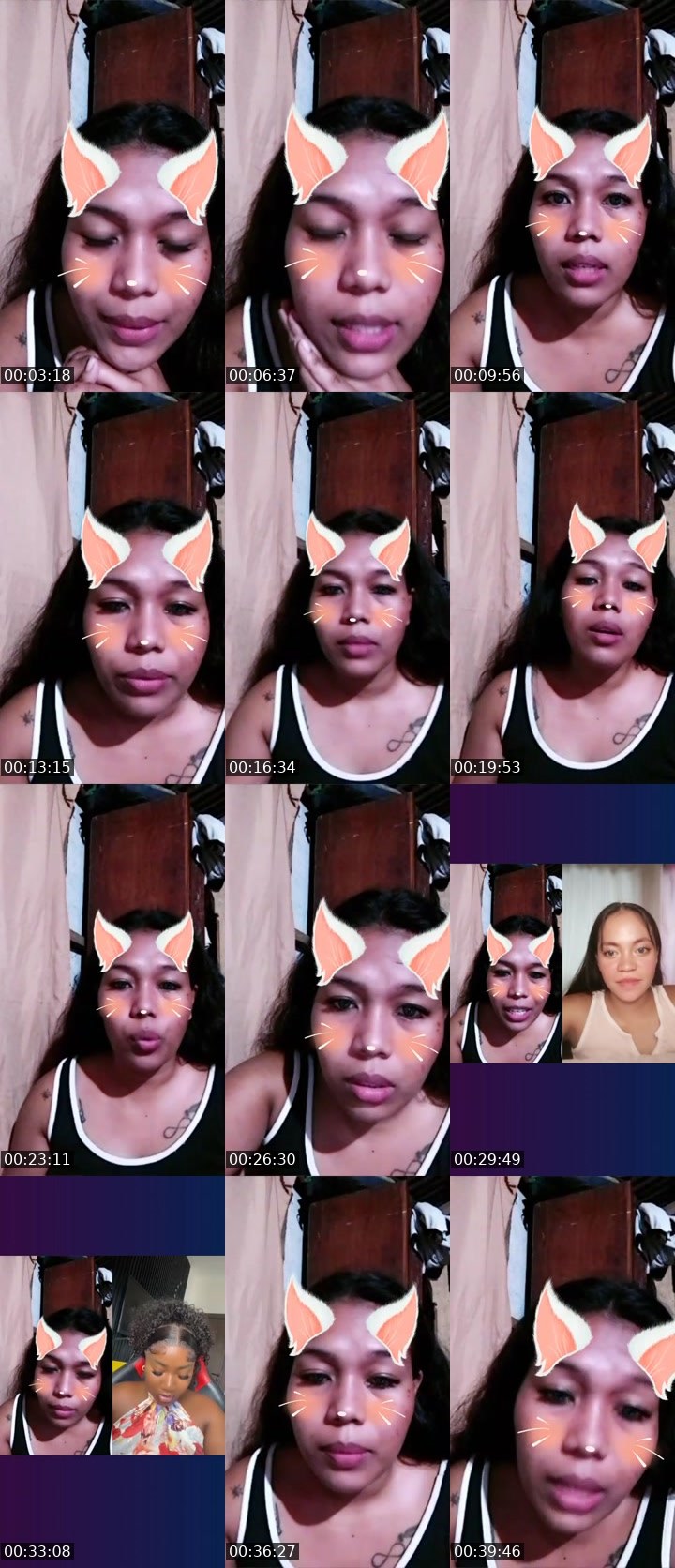 Contact-sheet preview of 🫅Sofia🧚's Liveme recording