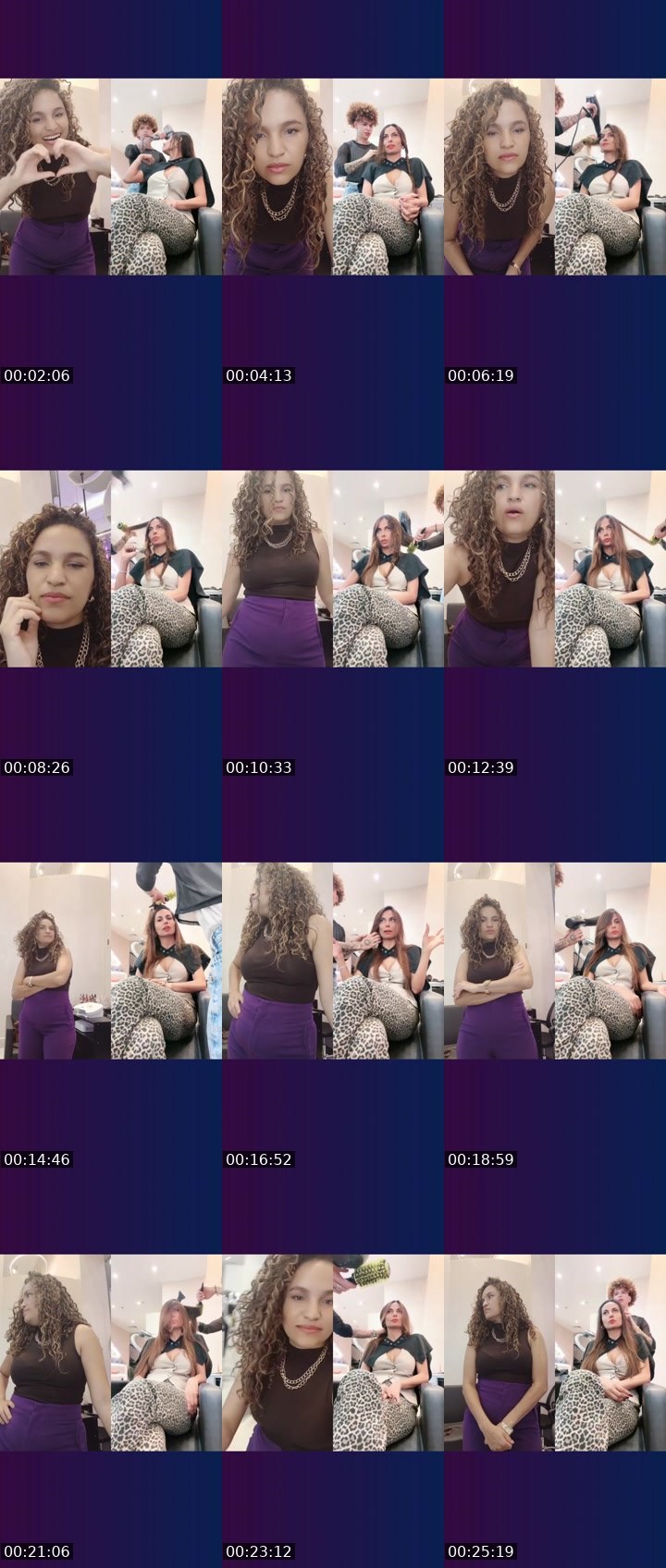 Contact-sheet preview of kamylla 🫦🔥's Liveme recording
