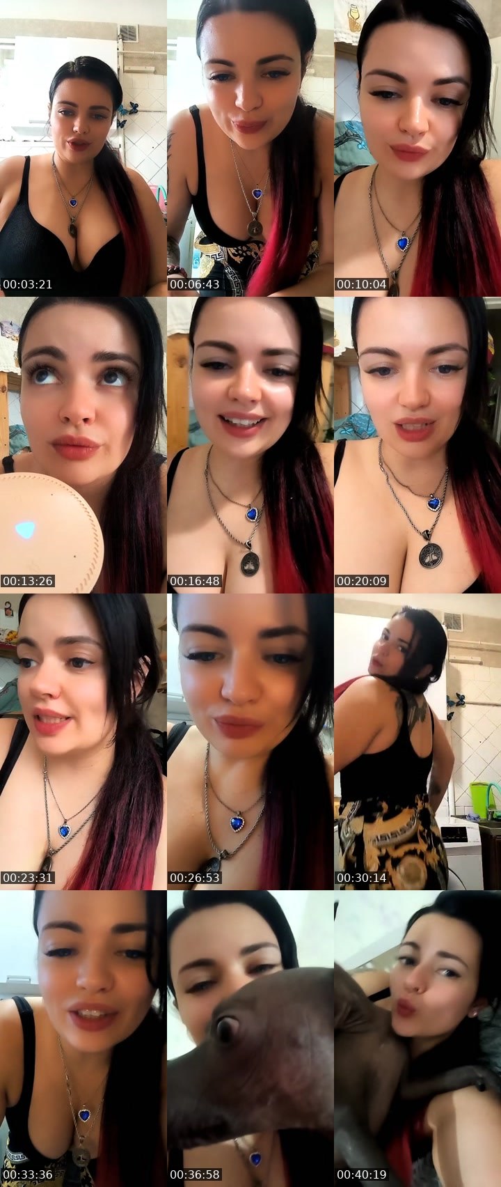 Contact-sheet preview of Yana Mikki🩷🪽's Liveme recording