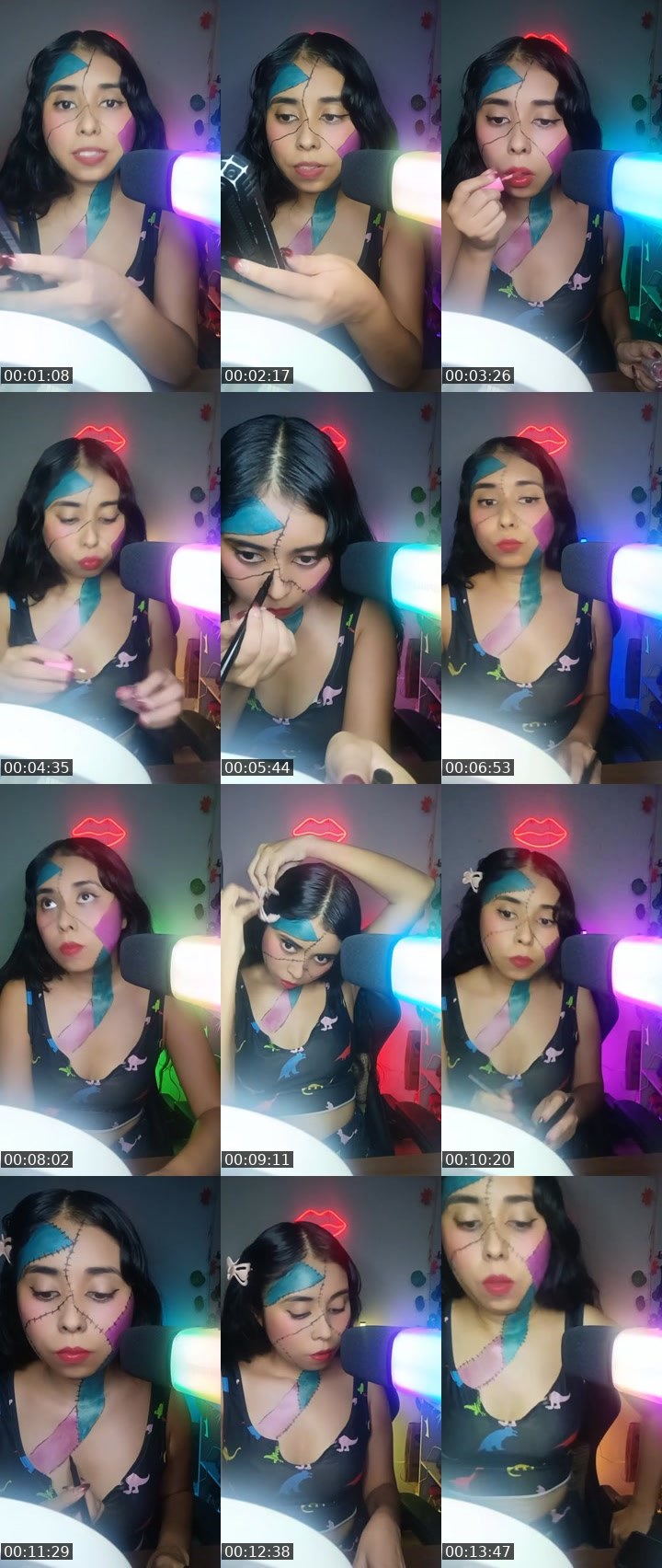 Contact-sheet preview of Aꪶⅈꫀ♔☘'s Liveme recording