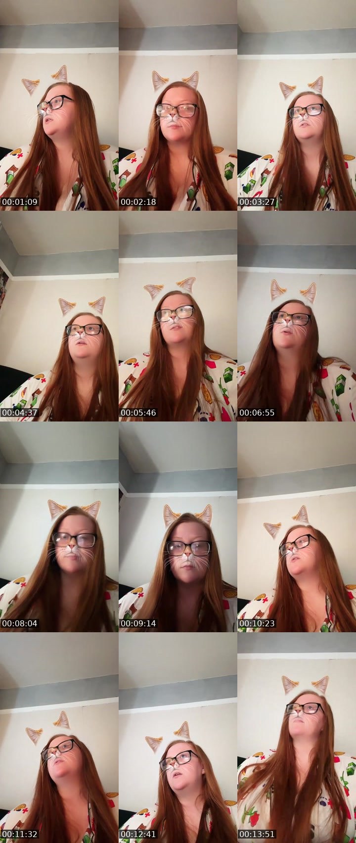 Contact-sheet preview of ᥫ᭡ jade ᥫ᭡'s Liveme recording