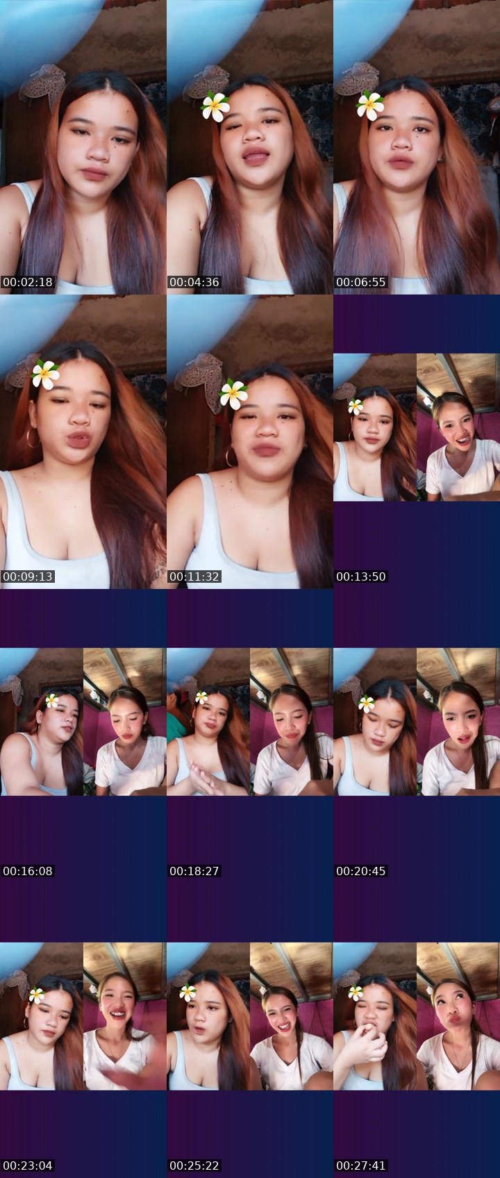 Contact-sheet preview of 👸xybia🧙‍NP's Liveme recording