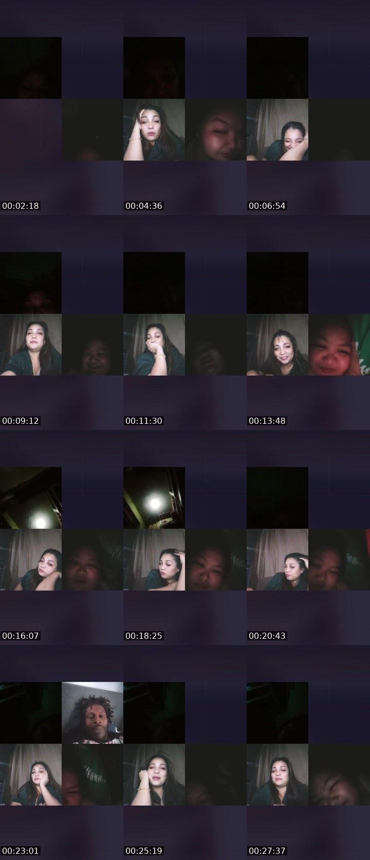 Contact-sheet preview of 👑Jherelyn🦢(NP)'s Liveme recording