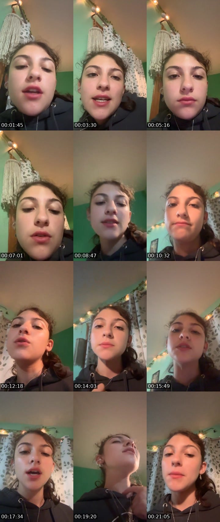 Contact-sheet preview of vipbaby-46314658's Liveme recording