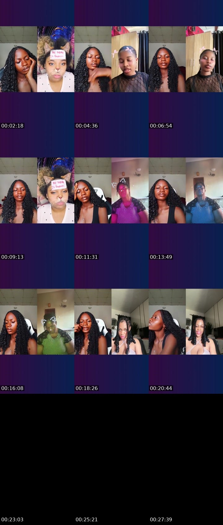 Contact-sheet preview of $💸Imma🟦⛓️'s Liveme recording
