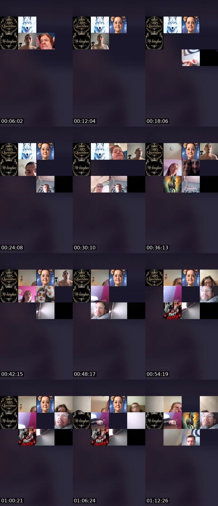 Contact-sheet preview of 💯NR💯Queenbee2.0's Liveme recording