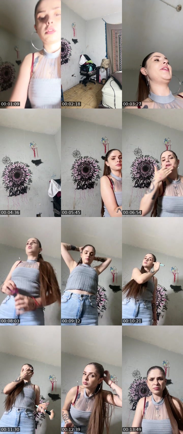 Contact-sheet preview of 🎀peny L🎀's Liveme recording