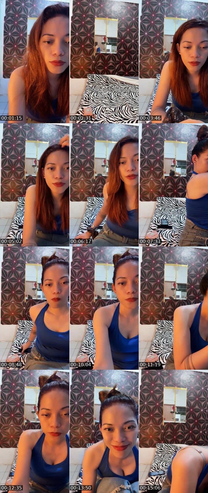 Contact-sheet preview of ☝️💙Queen__cc🍸🫧's Liveme recording
