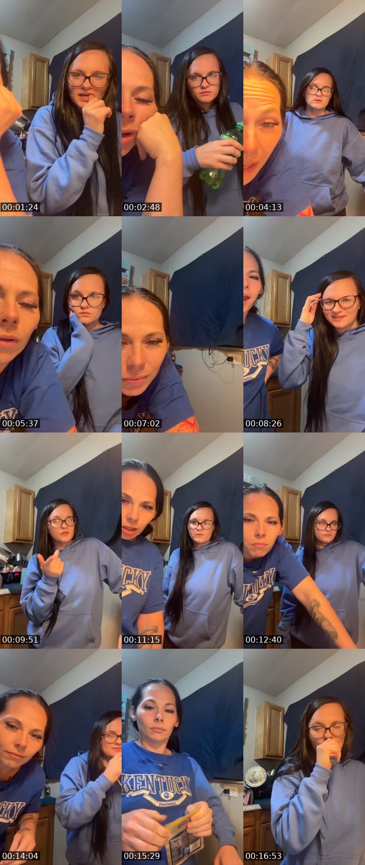 Contact-sheet preview of Prettyyybee's Liveme recording