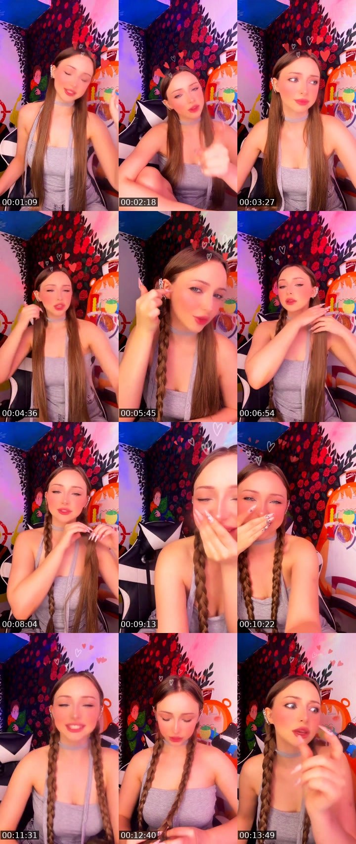 Contact-sheet preview of ᴋɪꜱꜱ🇰🇿ᴅɪᴅɪꜱʜᴋᴀ's Liveme recording