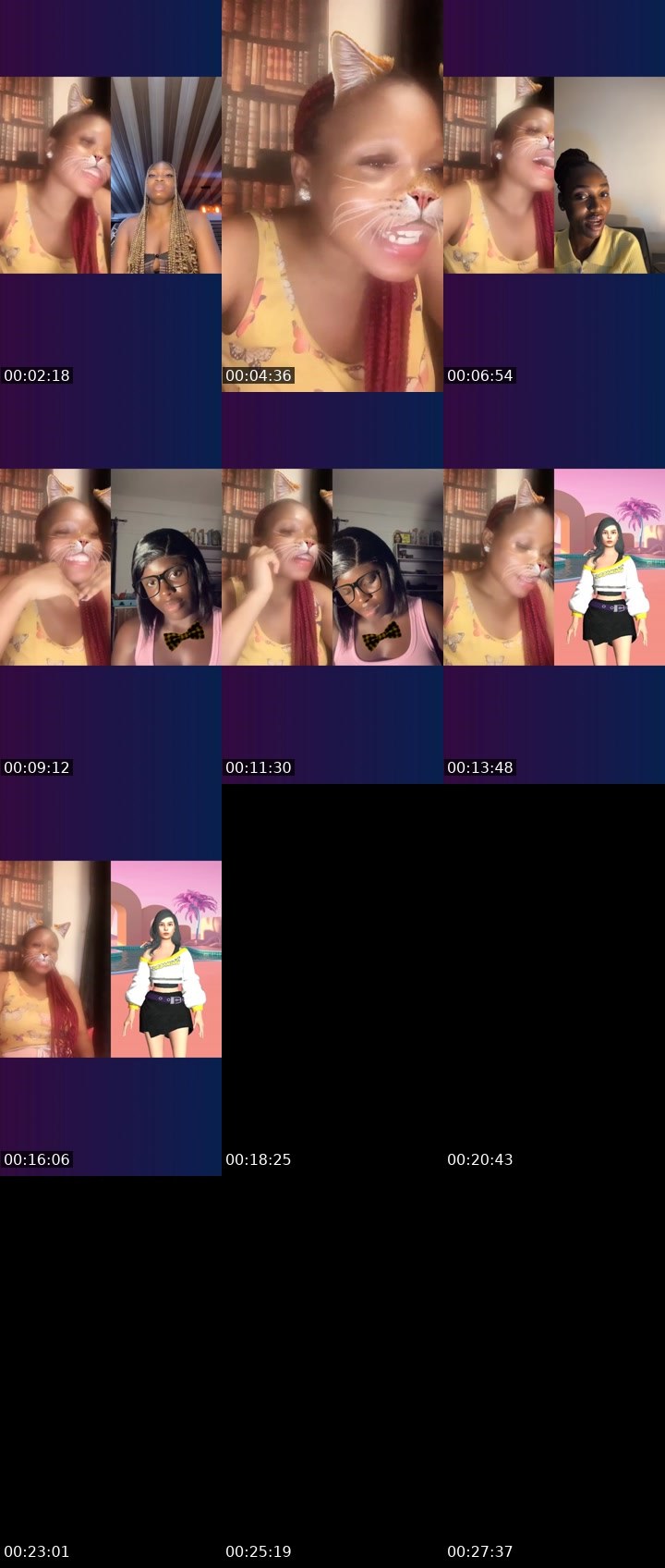 Contact-sheet preview of 🔋Chizzi RockQueen's Liveme recording