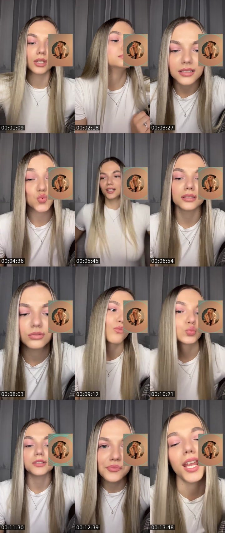 Contact-sheet preview of ℄🤍𓆩ALEKSANDRA𓆪🤍's Liveme recording