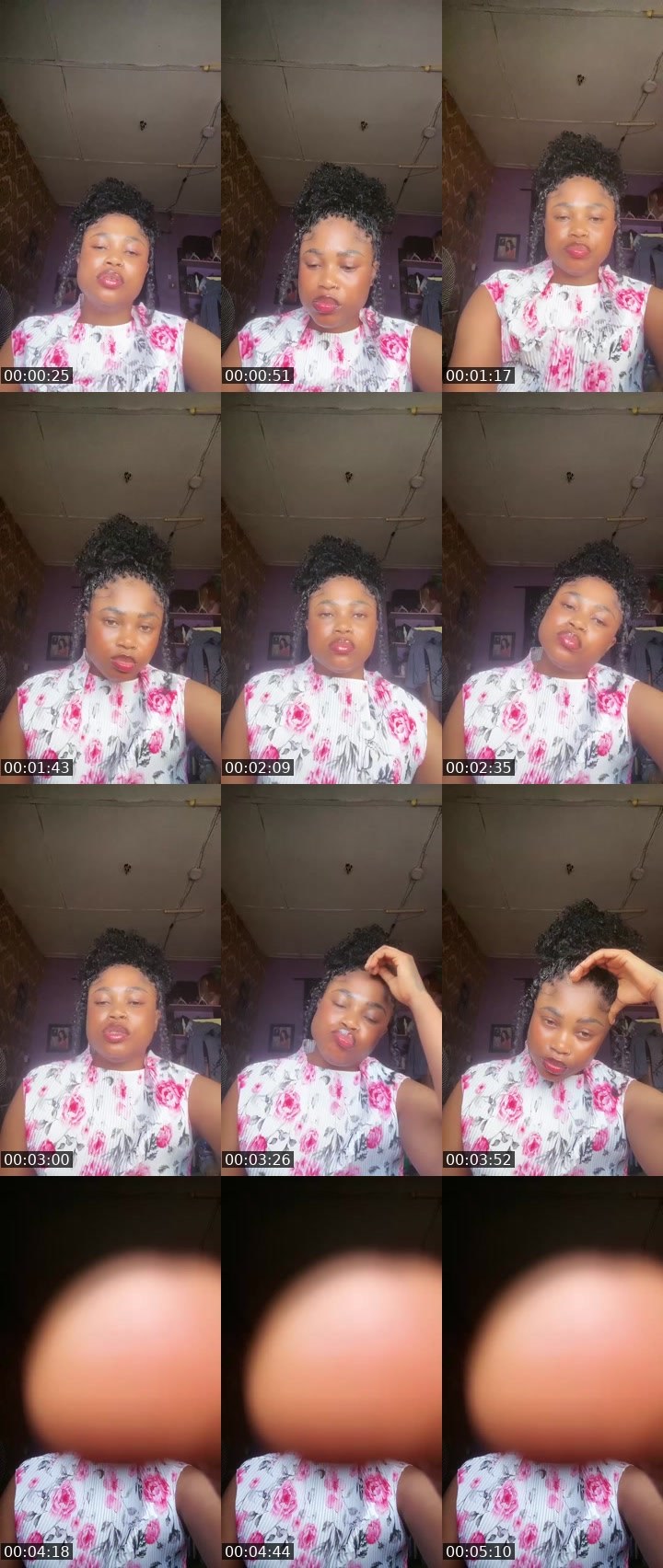 Contact-sheet preview of Sugar🐱🐧💖's Liveme recording