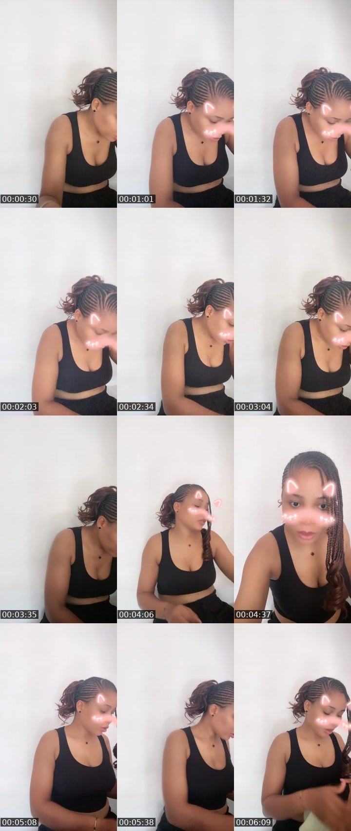 Contact-sheet preview of 🏦❣️Finness Nwa❤️🤍's Liveme recording