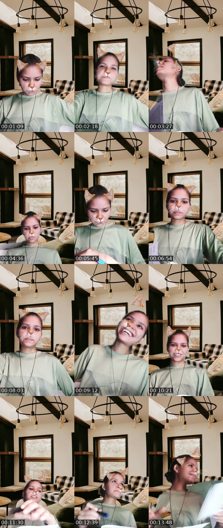 Contact-sheet preview of ⚜️Moon🌙🩵💯's Liveme recording