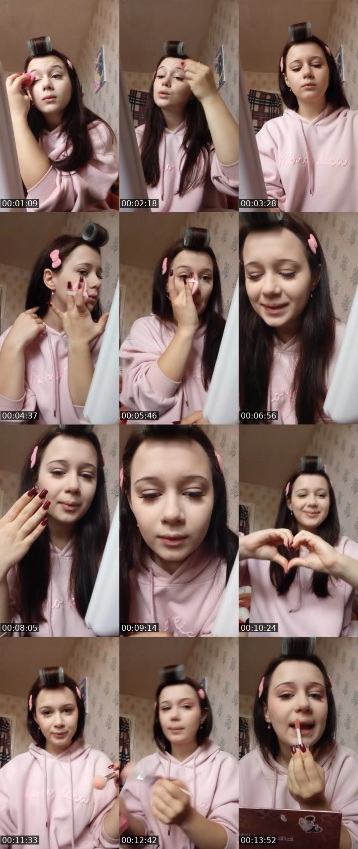 Contact-sheet preview of angel 🎀's Liveme recording