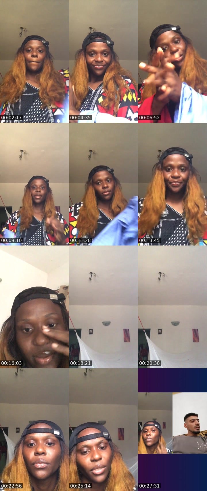 Contact-sheet preview of Mummy tee's Liveme recording