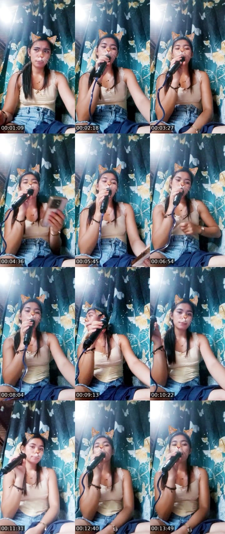 Contact-sheet preview of 🐺👸Crystal🧜's Liveme recording