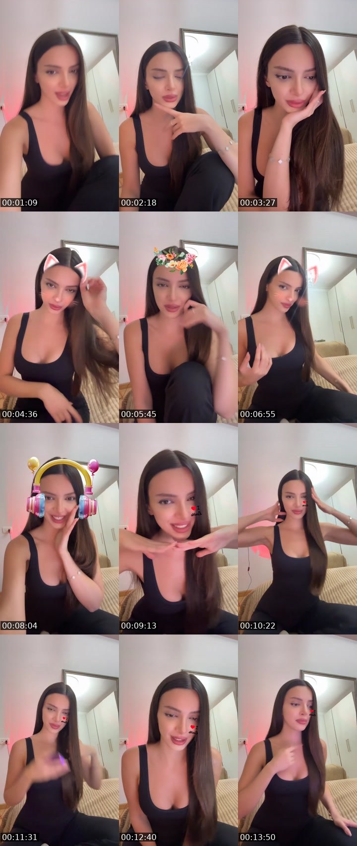 Contact-sheet preview of Jasmine💘's Liveme recording