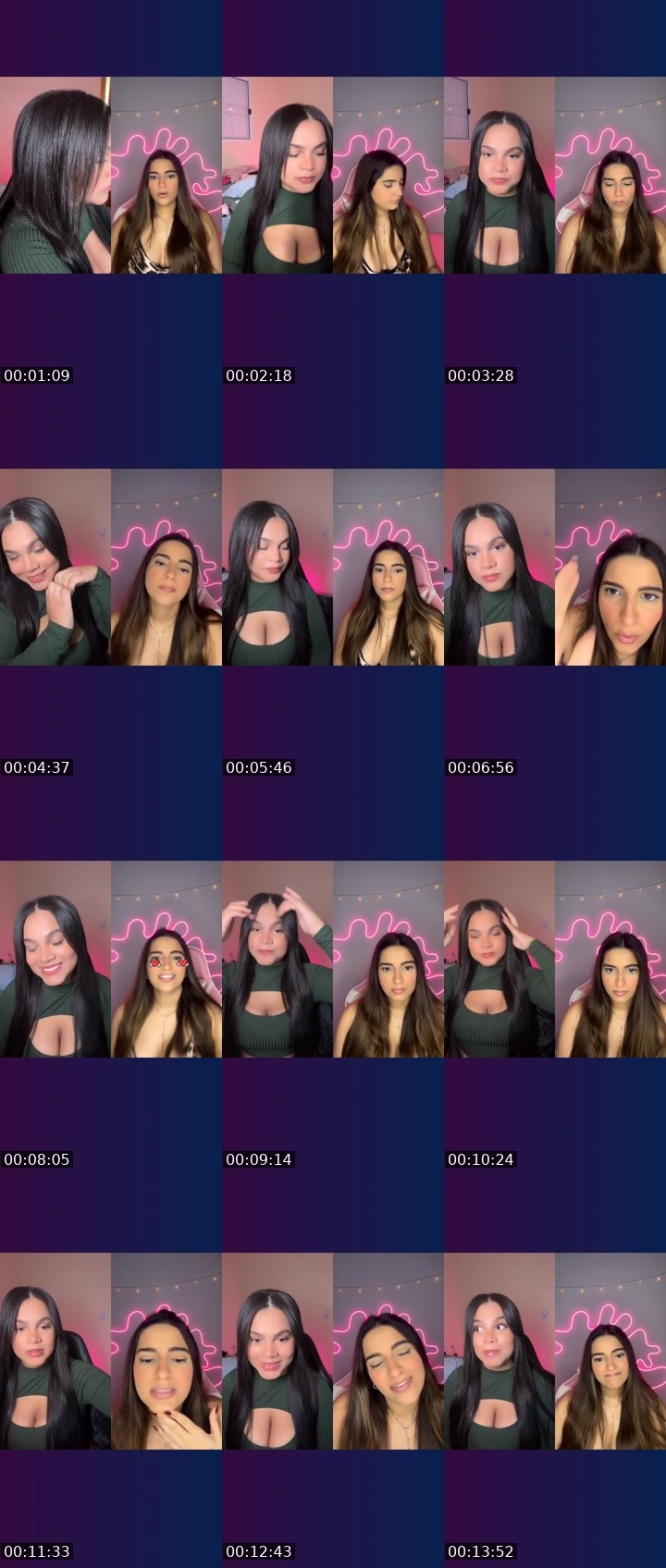 Contact-sheet preview of Rae⚡️'s Liveme recording
