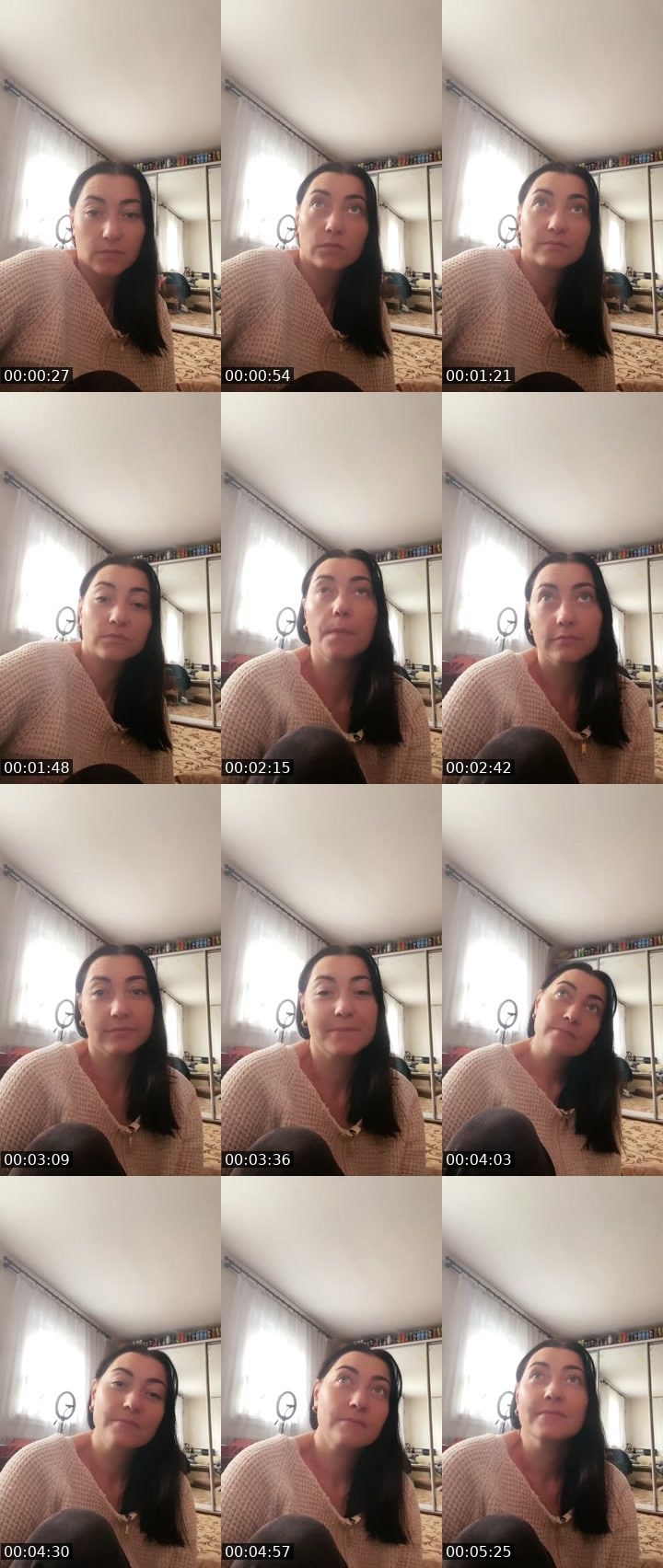 Contact-sheet preview of Mom Katya's Liveme recording