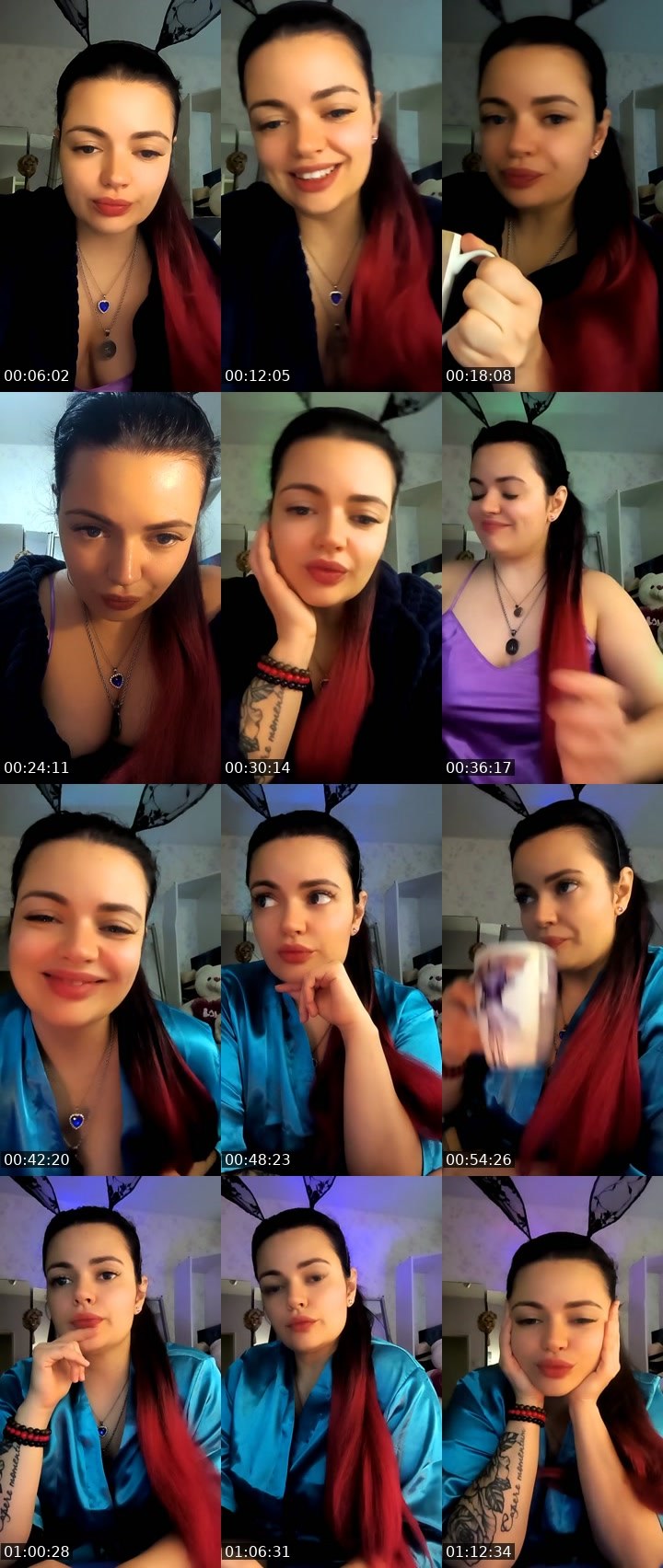 Contact-sheet preview of Yana Mikki🩷🪽's Liveme recording