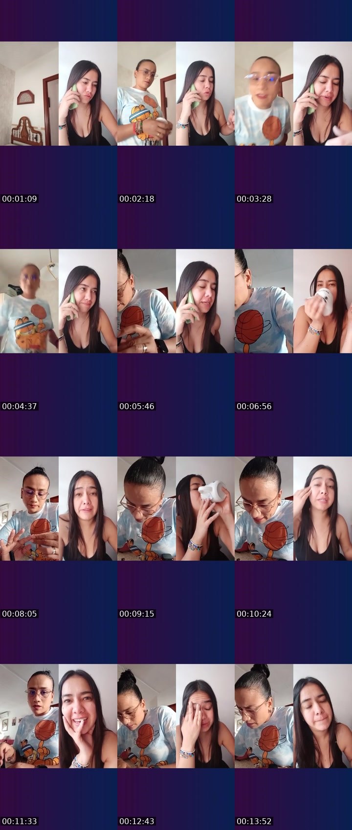 Contact-sheet preview of Potra Yin's Liveme recording