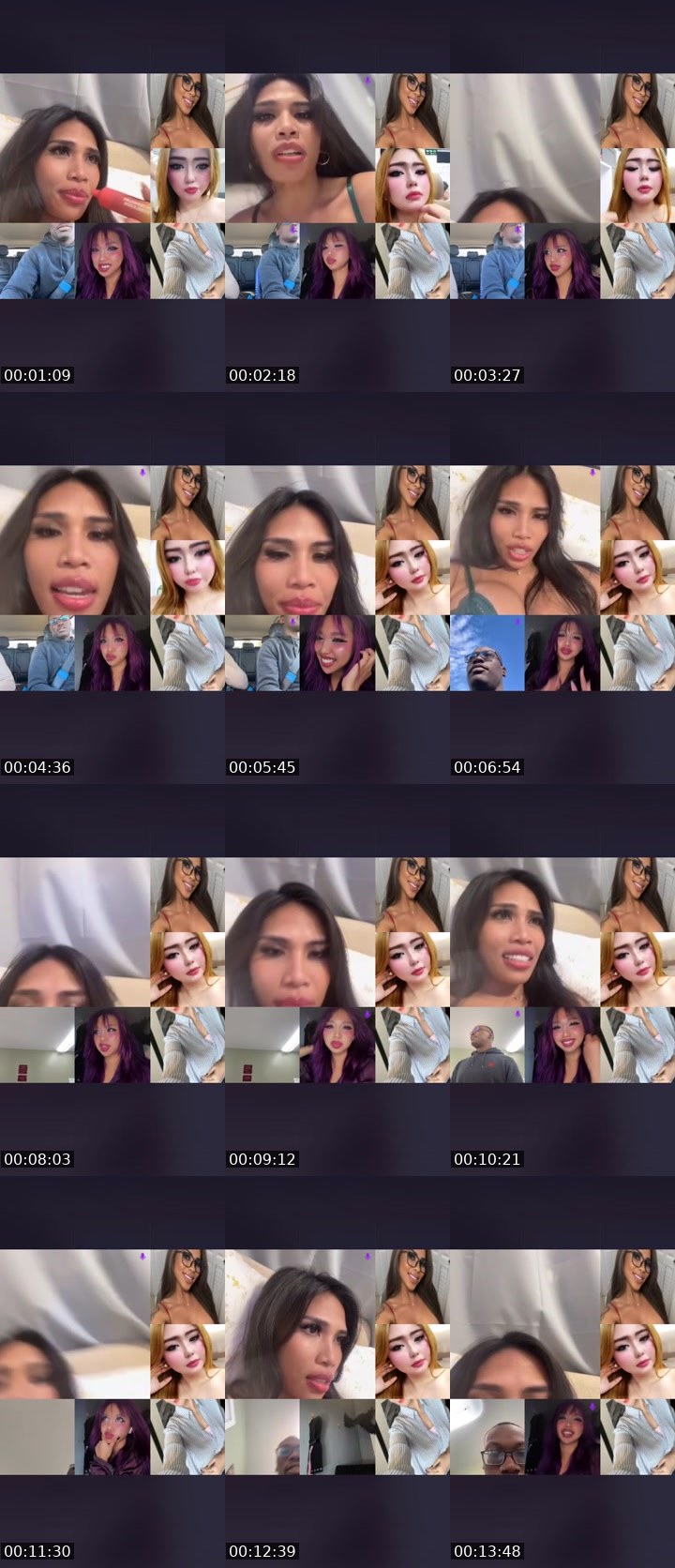 Contact-sheet preview of Hanni🫶🏻's Liveme recording