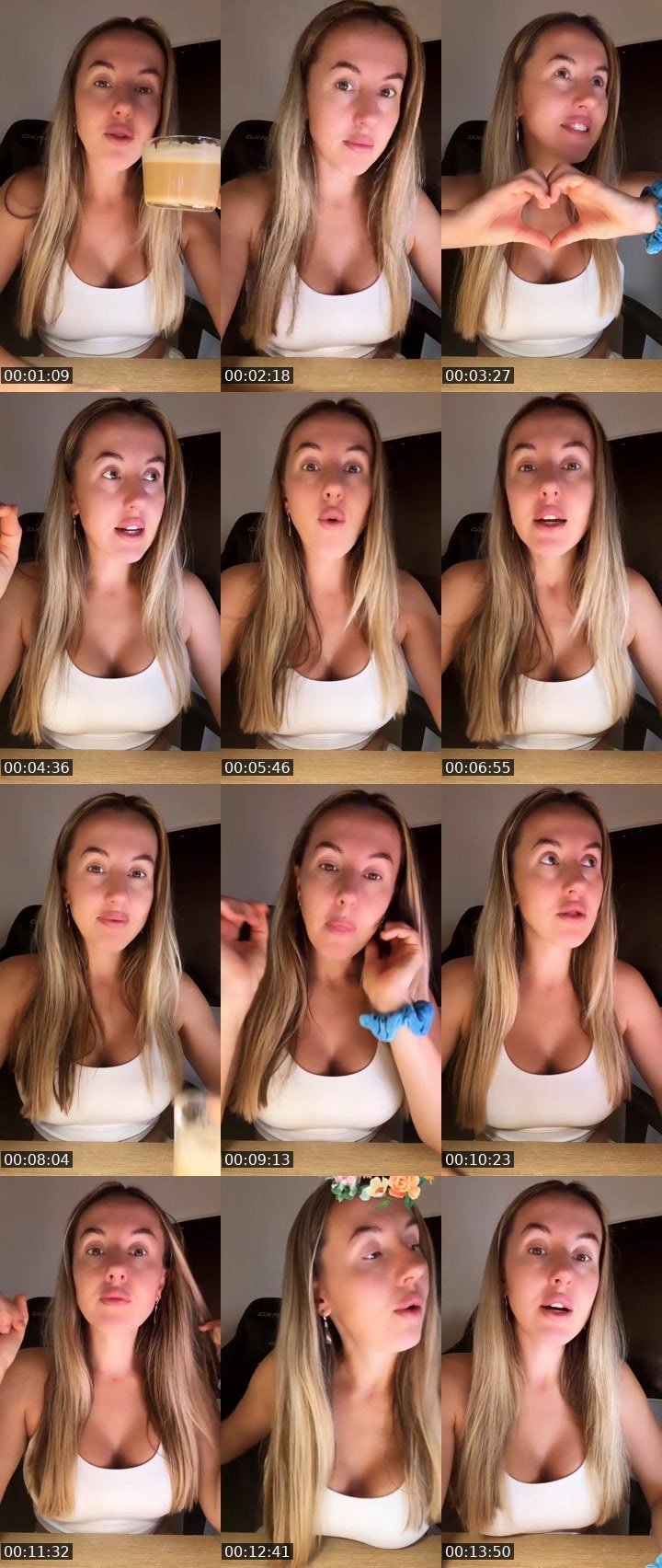 Contact-sheet preview of ☕️𝑽𝑰𝑹𝑮𝑰𝑵𝑰𝑨🍂's Liveme recording