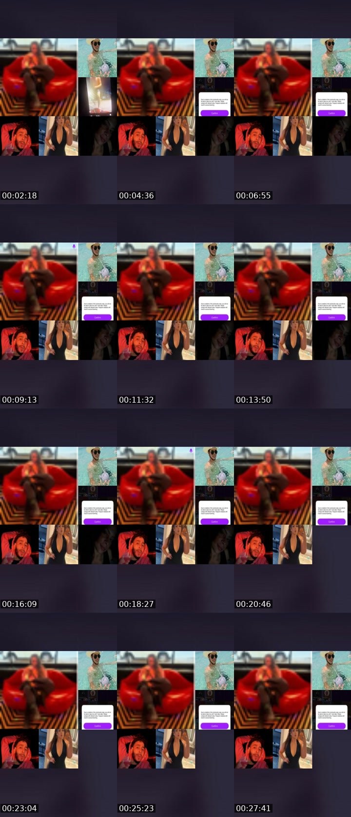 Contact-sheet preview of 😶‍🌫️KC❣️📟's Liveme recording