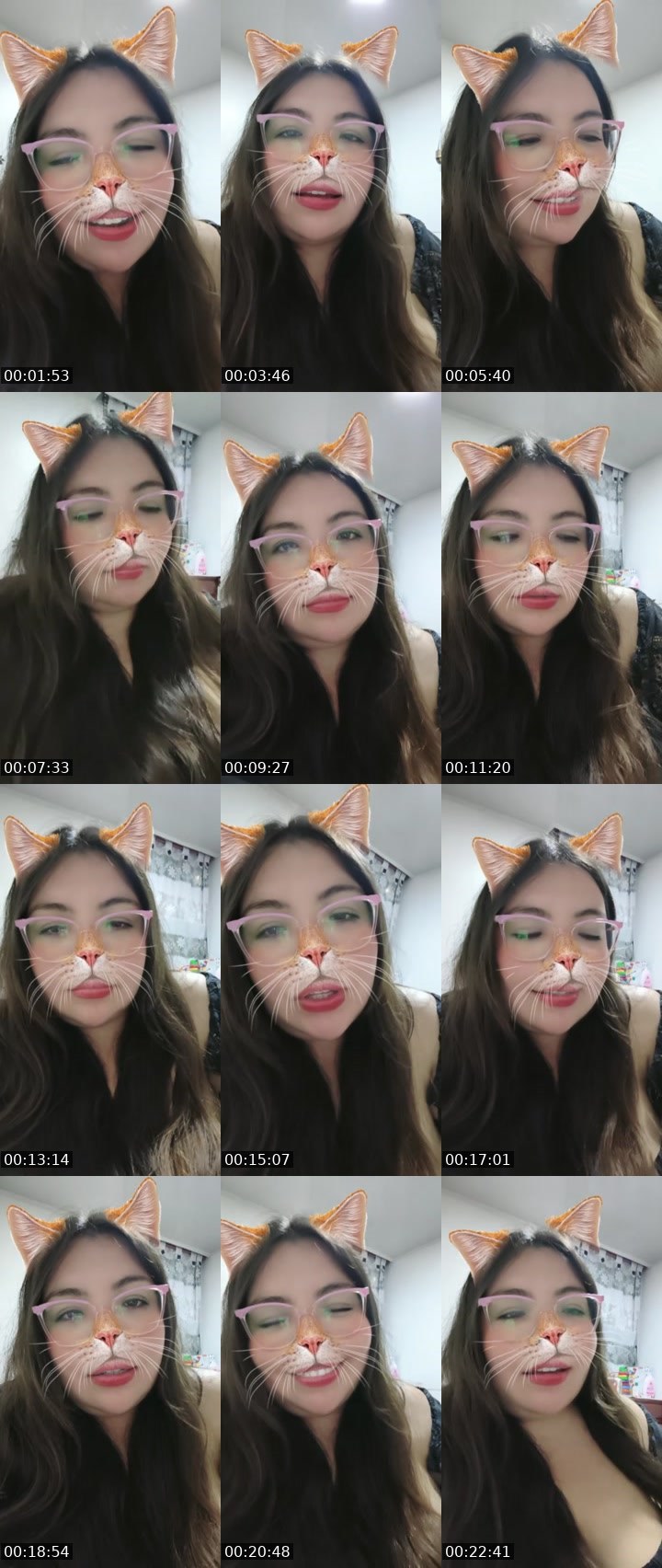 Contact-sheet preview of 🪐Angela🧁🔥's Liveme recording