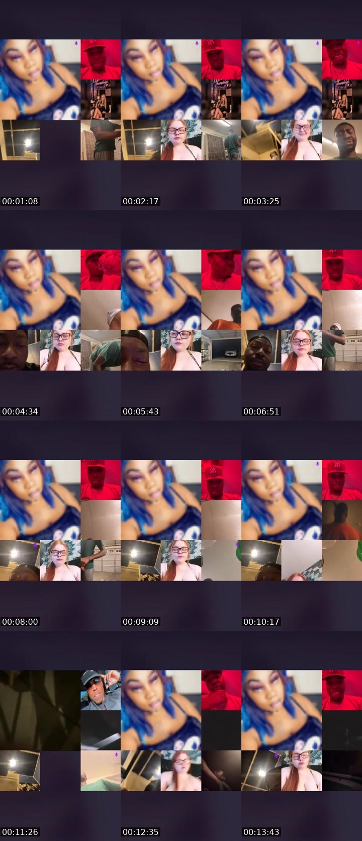 Contact-sheet preview of Ł€Ǥ€ŇĐŞRͩᴇͣᴀʟ𝐿atte's Liveme recording