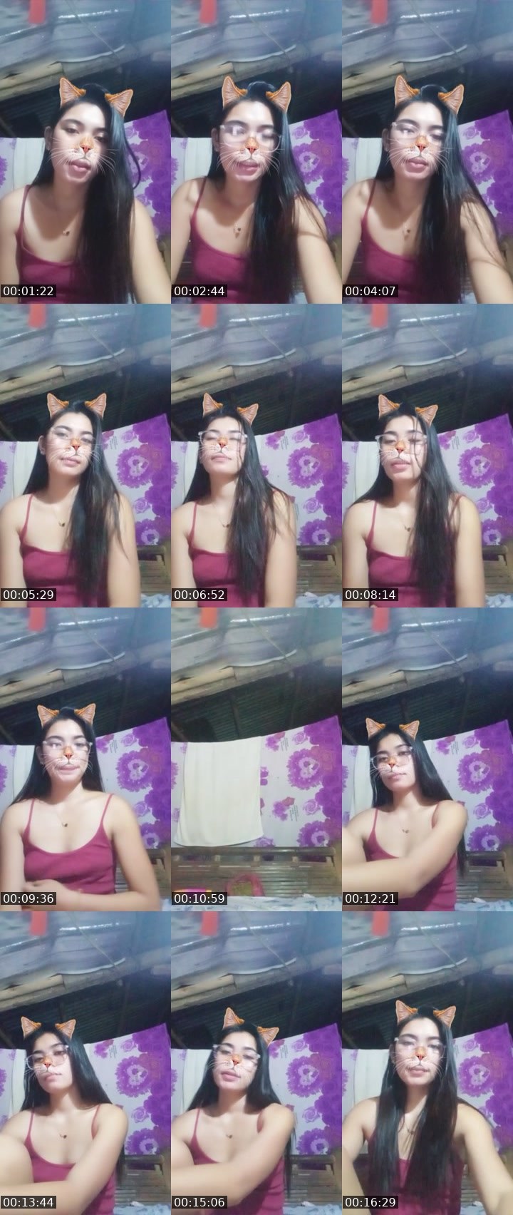 Contact-sheet preview of 🐺👸Crystal🧜's Liveme recording