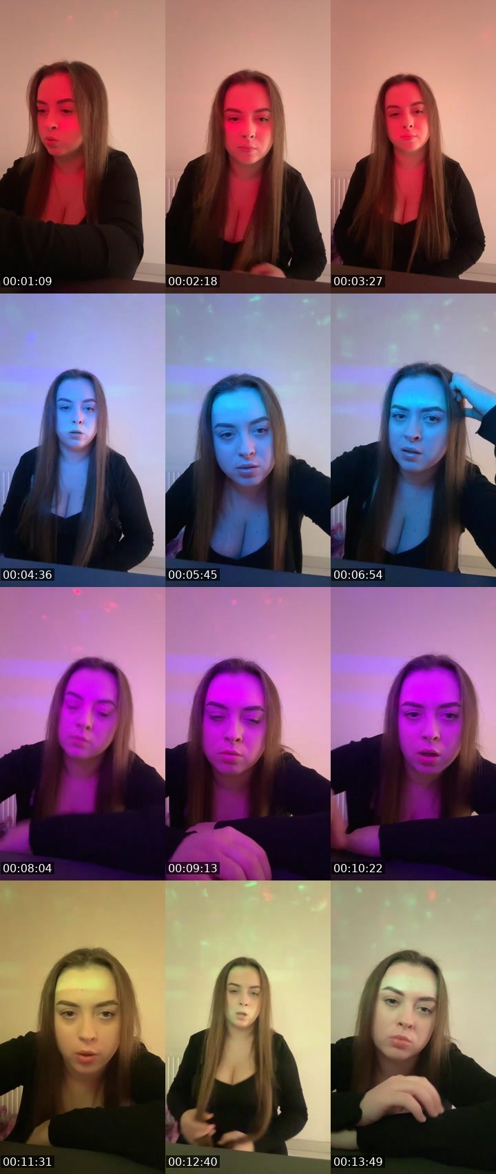Contact-sheet preview of dearymelisaa's Liveme recording