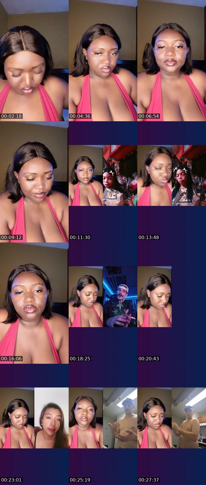 Contact-sheet preview of CħöçöDivâ🍫's Liveme recording