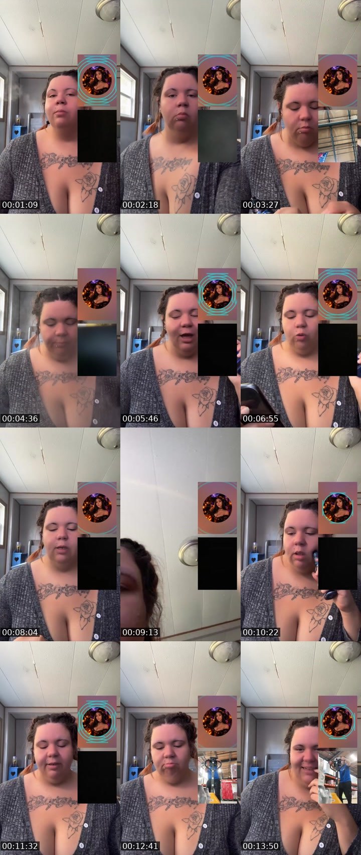 Contact-sheet preview of 🩵🌎SNACKERZZ🤍💚's Liveme recording