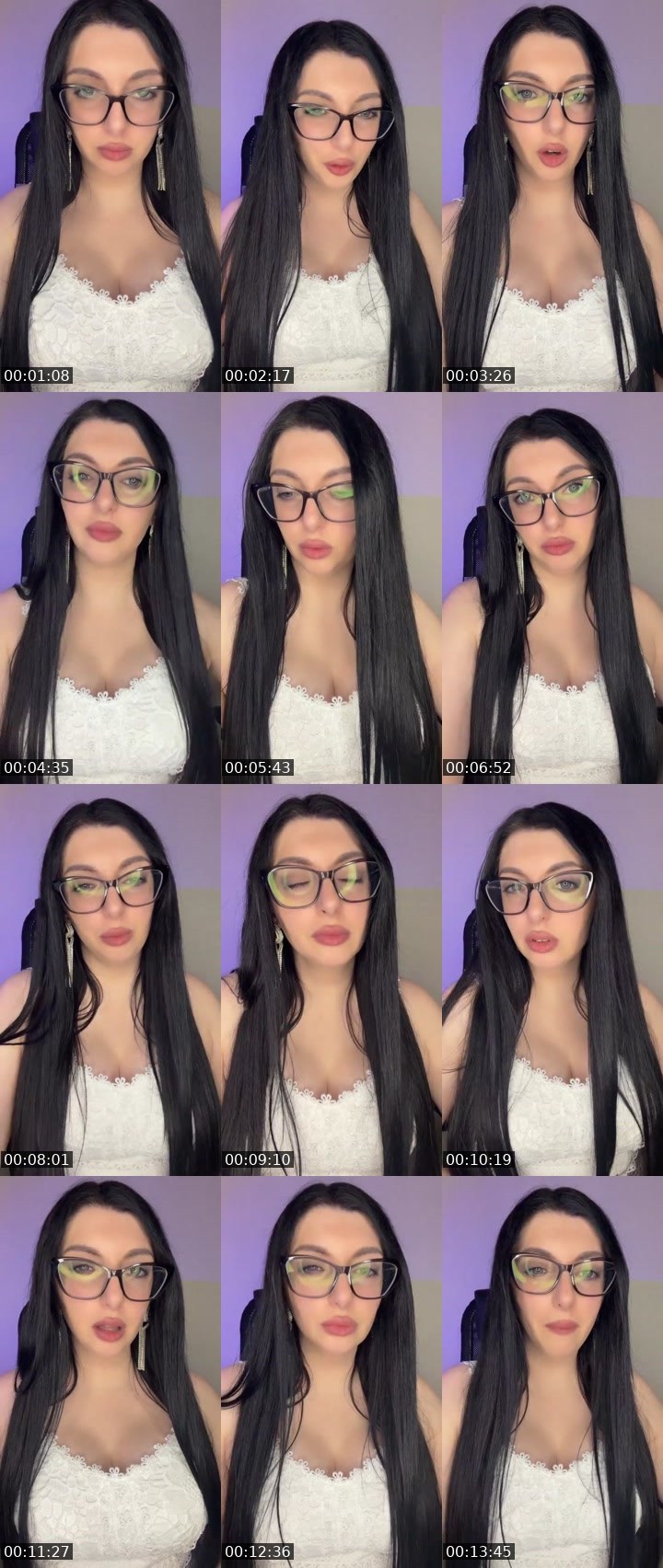 Contact-sheet preview of 💋Alena💋's Liveme recording