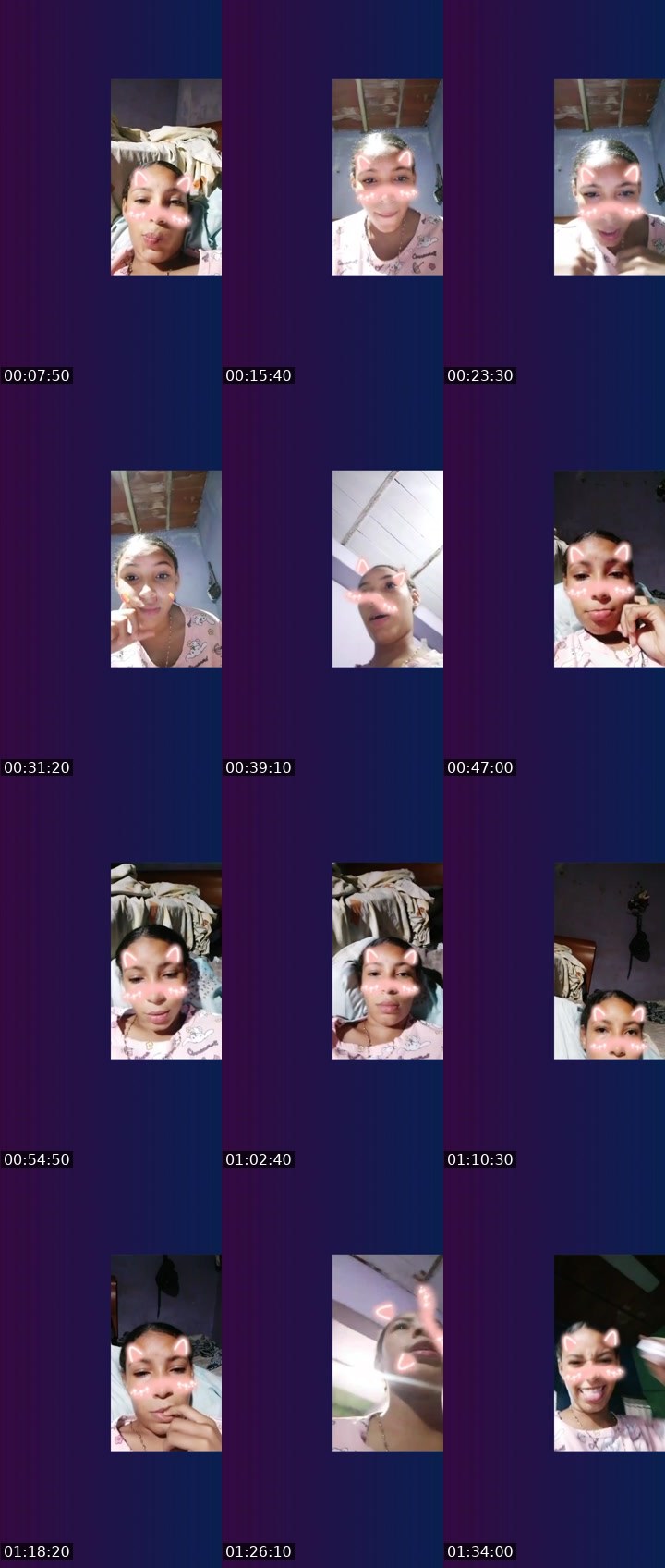 Contact-sheet preview of mery mery🌈's Liveme recording