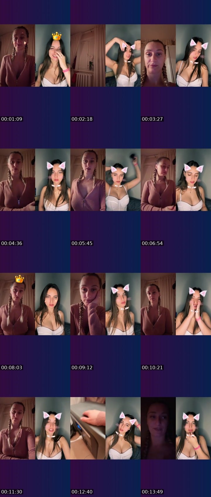 Contact-sheet preview of 𝓟𝓲𝓴𝓪 ༺♡༻'s Liveme recording