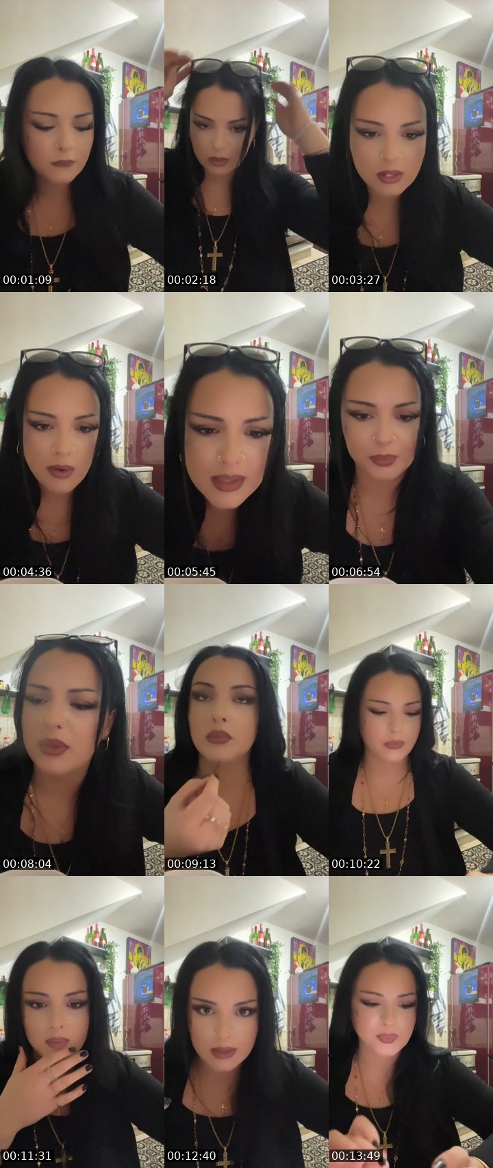 Contact-sheet preview of ღ TheHolyyMother ღ's Liveme recording