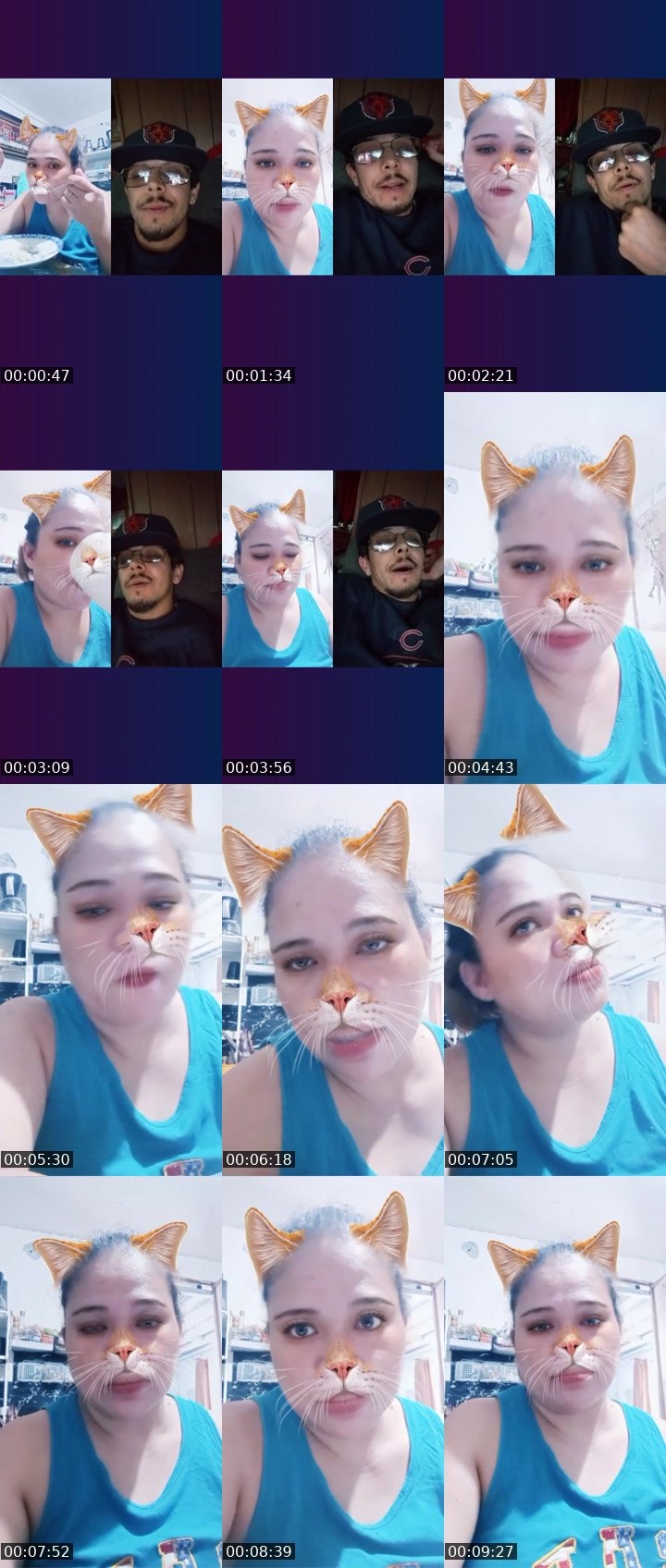 Contact-sheet preview of 🏵🫅Addison🫧's Liveme recording