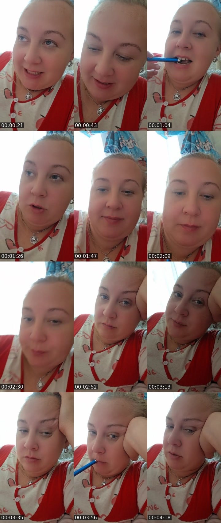 Contact-sheet preview of 🪷 GoldenBird 🕊's Liveme recording