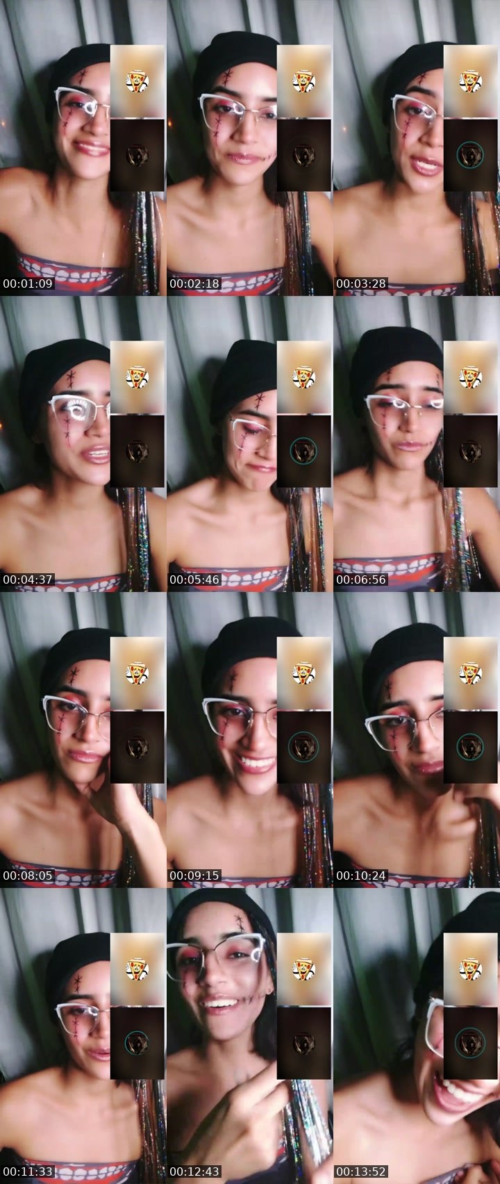 Contact-sheet preview of 🫧🌪️Ashley.P 🔥's Liveme recording