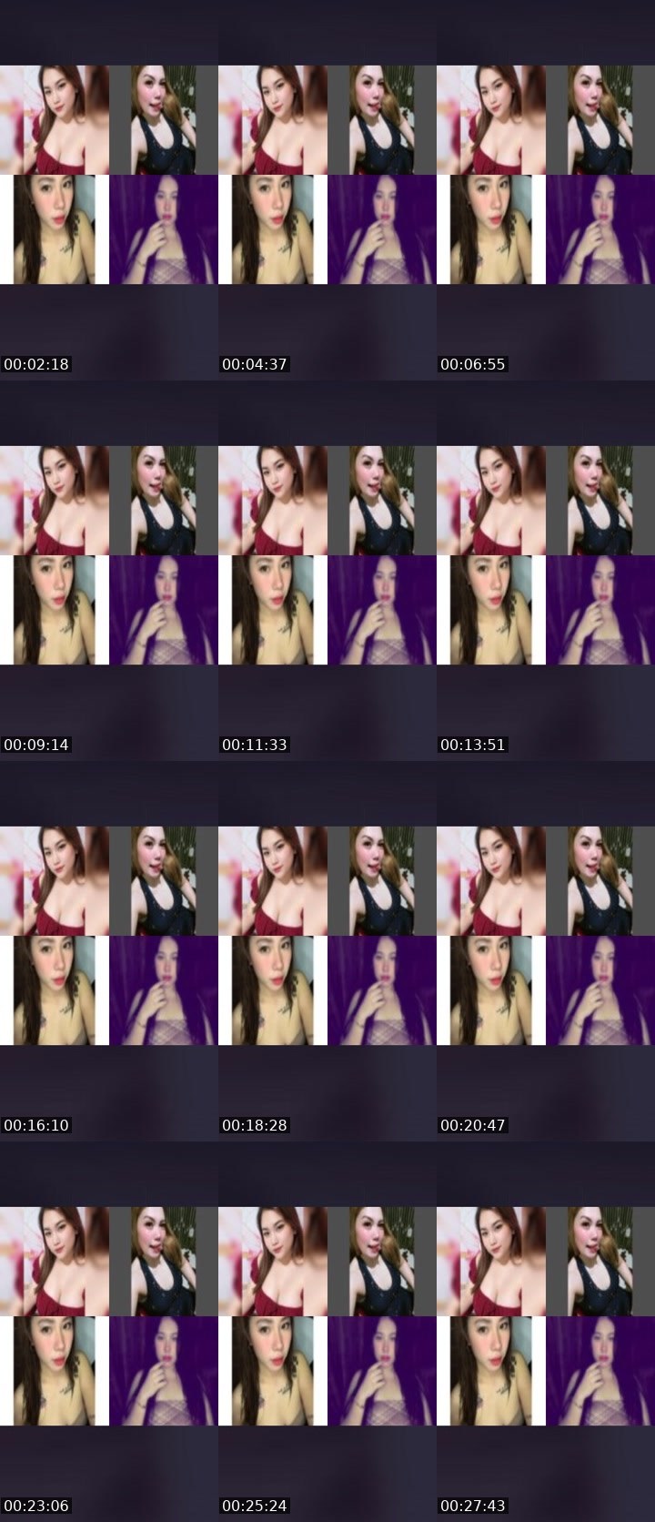 Contact-sheet preview of 17.5k👸sweet㋡🍂's Liveme recording