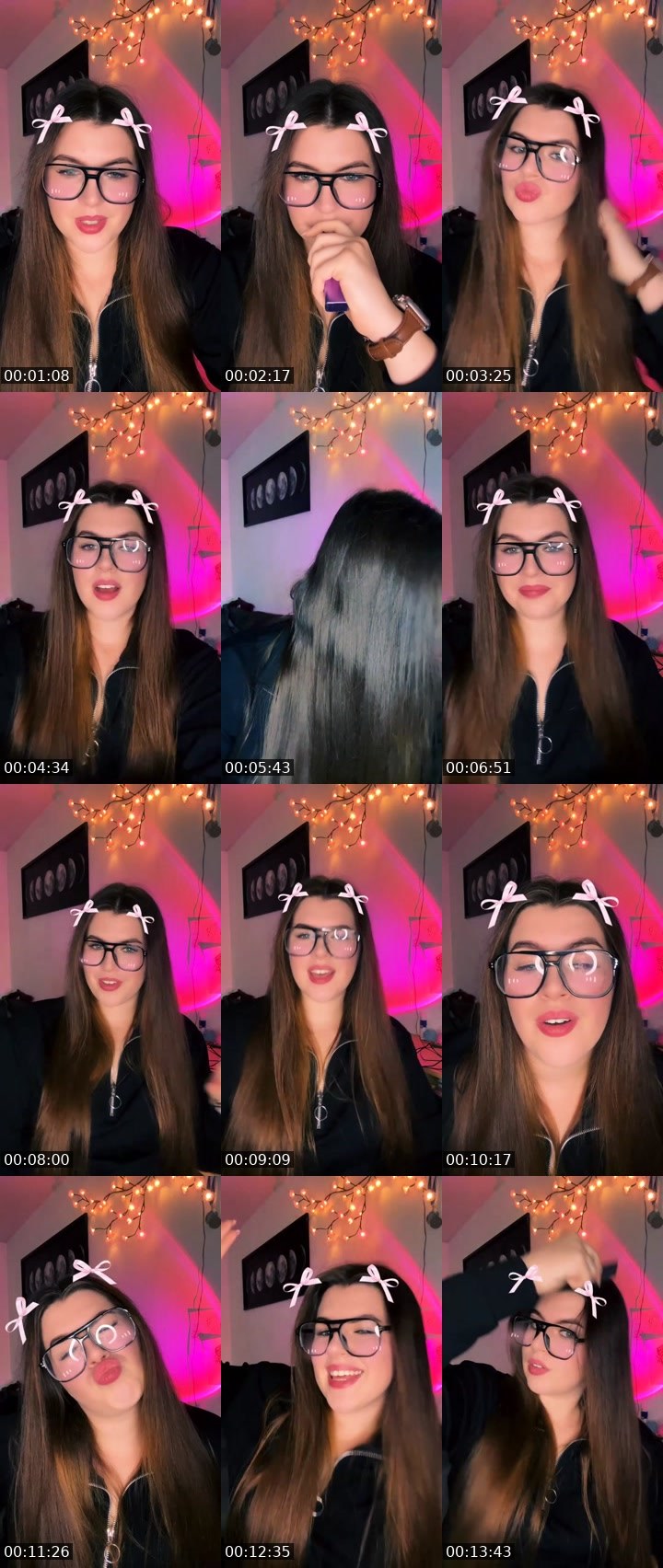 Contact-sheet preview of 🦋Nuvella🦋's Liveme recording