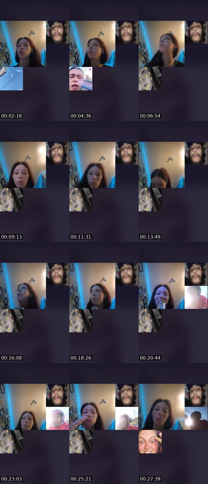 Contact-sheet preview of 420prettymama's Liveme recording