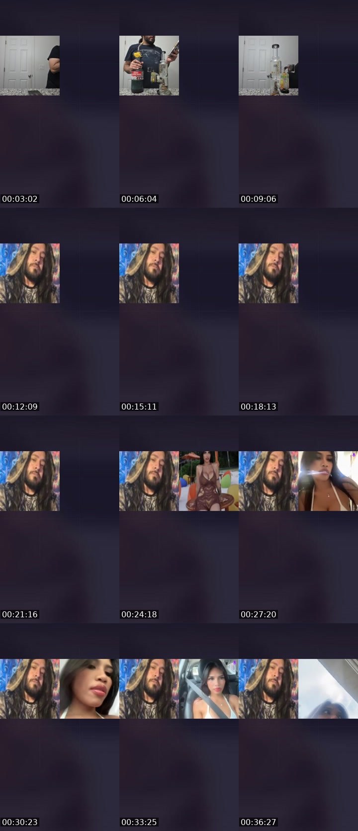 Contact-sheet preview of 𝕃ucas 𝕊corpio's Liveme recording