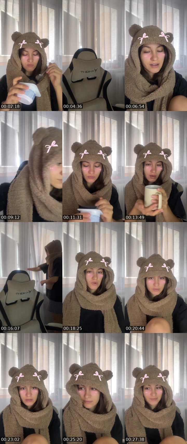 Contact-sheet preview of 𝐀𝐝𝐞𝐥𝐞 🤍's Liveme recording