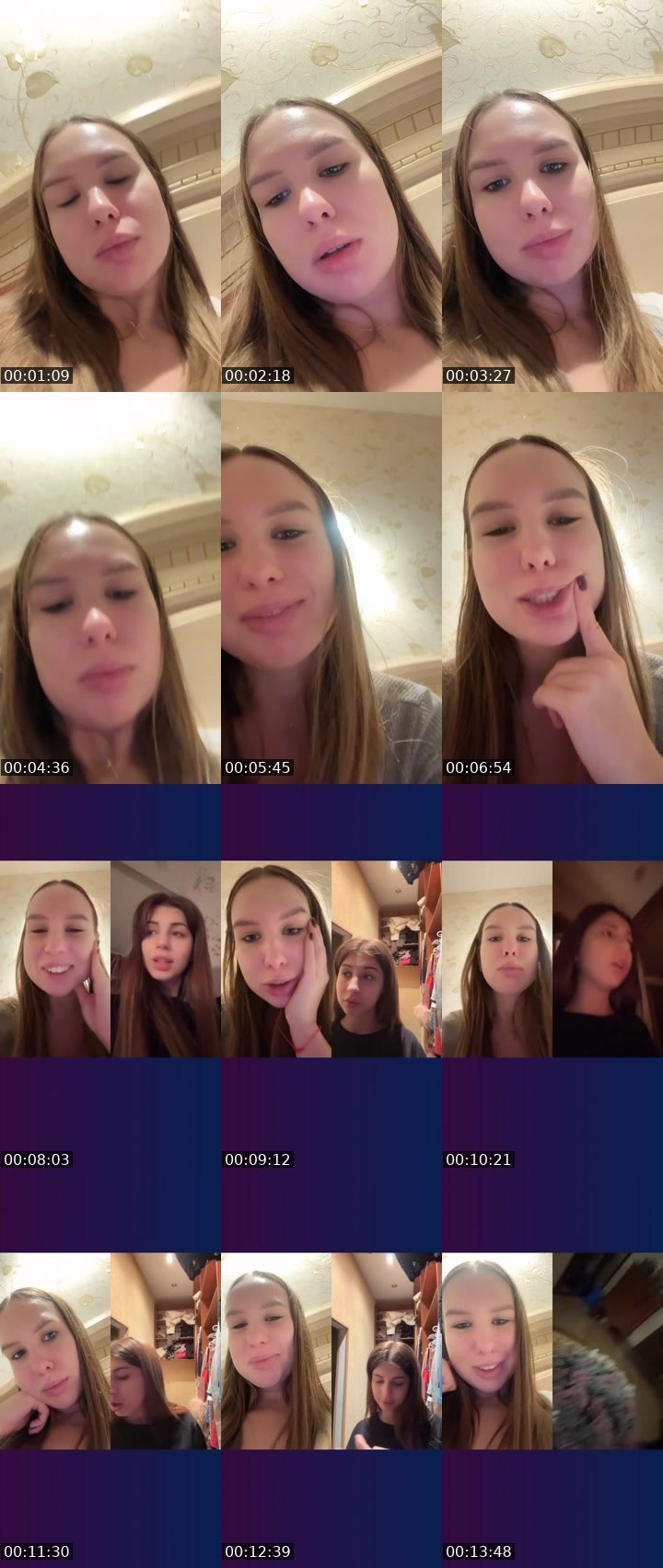 Contact-sheet preview of Vallleriia's Liveme recording